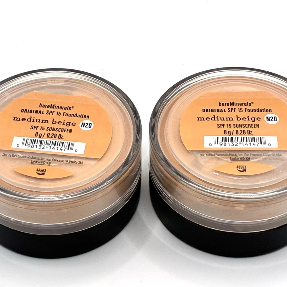 Lot of 3 BareMinerals Medium Beige original foundation spf
